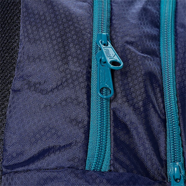 Colorblock School Backpack, Blazing Blue-Deep Aqua, extralarge-IND