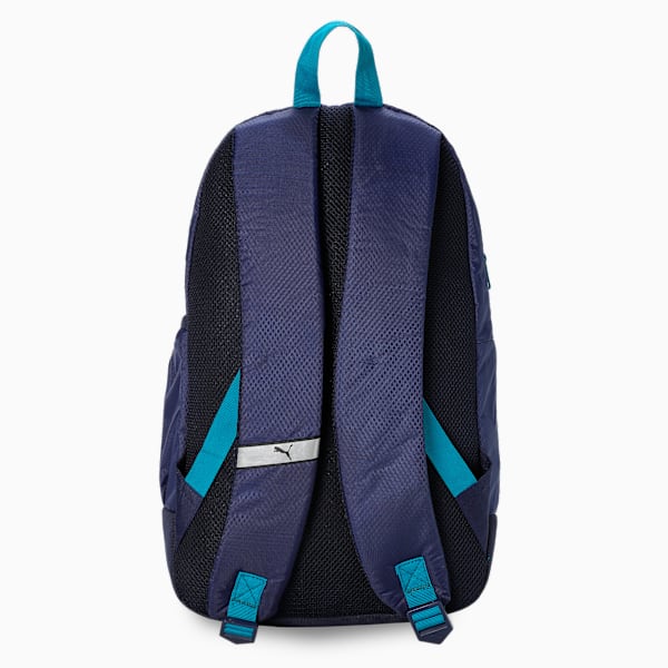 Colorblock School Backpack, Blazing Blue-Deep Aqua, extralarge-IND