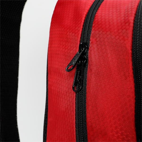 Colorblock School Backpack, Burnt Red-PUMA Black, extralarge-IND