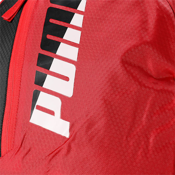 Colorblock School Backpack, Burnt Red-PUMA Black, extralarge-IND