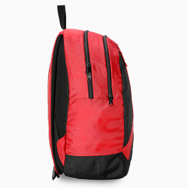 Colorblock School Backpack, Burnt Red-PUMA Black, extralarge-IND