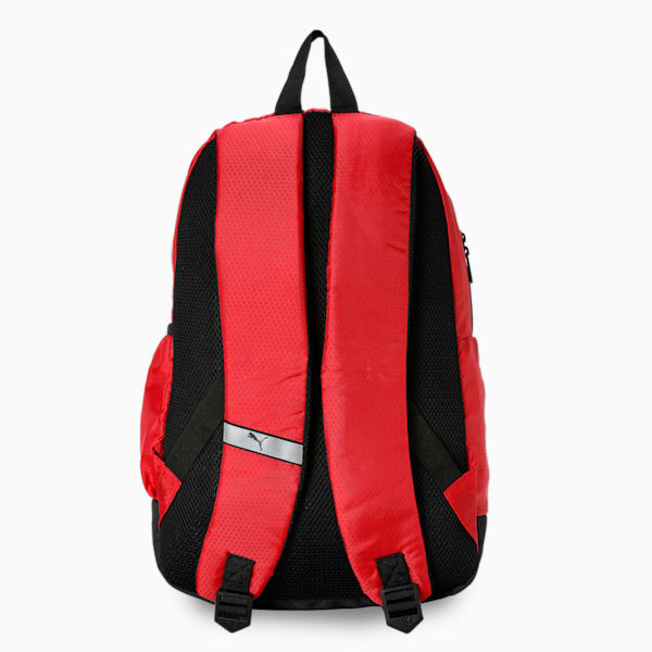 Colorblock School Backpack, Burnt Red-PUMA Black, extralarge-IND