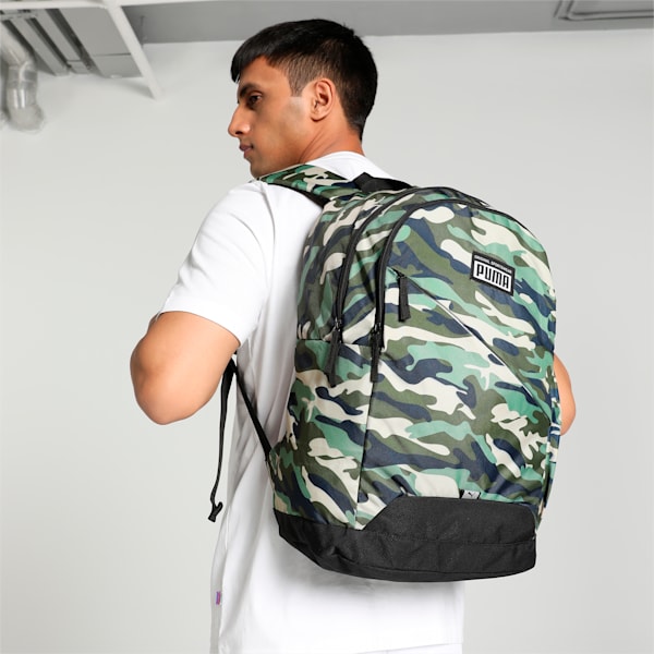 Graphic School Backpack, Dusty Green-Granola-camo, extralarge-IND