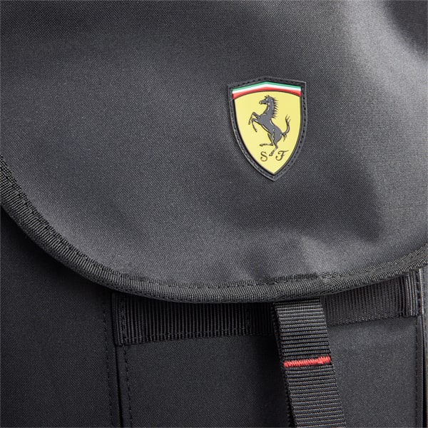 Mochila Statement de automovilismo de Scuderia Ferrari, PUMA Black, extralarge