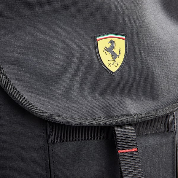 Mochila Statement de automovilismo de Scuderia Ferrari, PUMA Black, extralarge