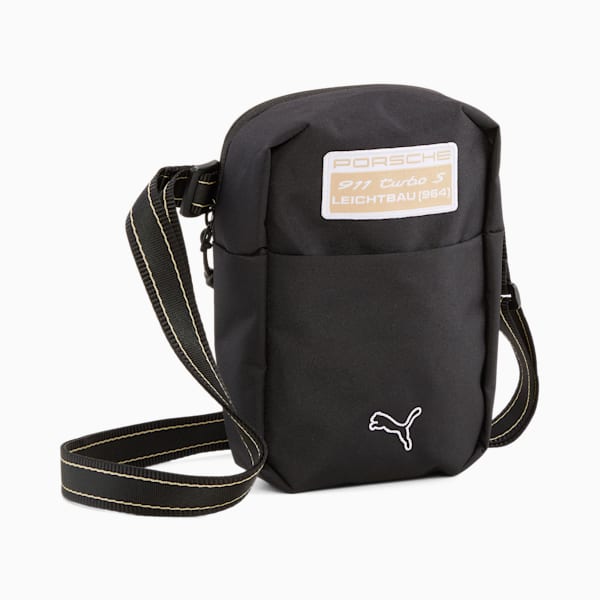 Bolso de hombro portátil Porsche Legacy Statement, PUMA Black, extralarge