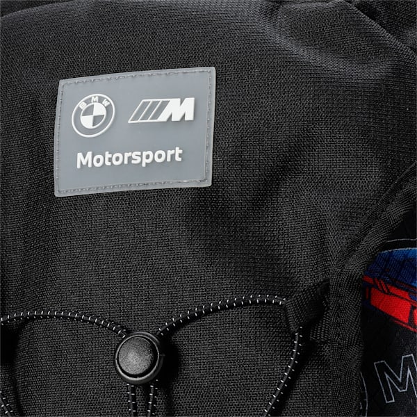 BMW M Motorsport Statement Unisex Backpack, PUMA Black-AOP, extralarge-IND