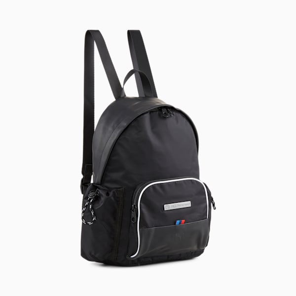 M black nylon backpack