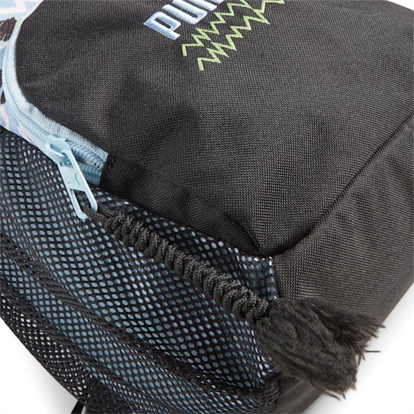 Mixmatch Big Kids' Backpack, PUMA Black-Sky Blue-AOP, extralarge