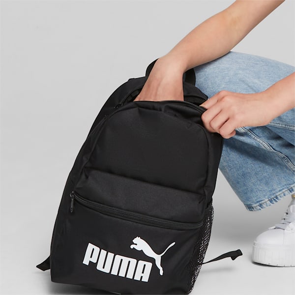 PUMA Phase Kid's Small Unisex Backpack, PUMA Black, extralarge-IND