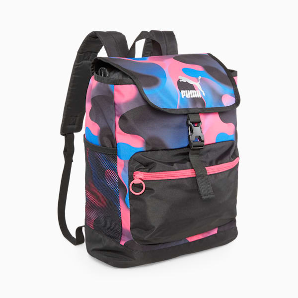 Cosmic Girl Big Kids' Backpack, PUMA Black-Glowing Pink, extralarge