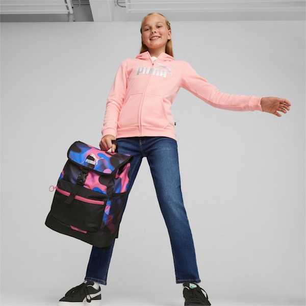Cosmic Girl Big Kids' Backpack, PUMA Black-Glowing Pink, extralarge