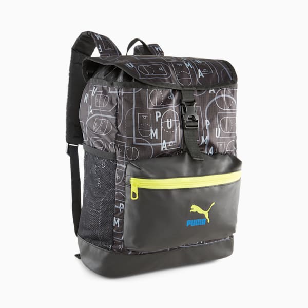 Future Baller Youth Unisex Backpack, PUMA Black-AOP, extralarge-IND