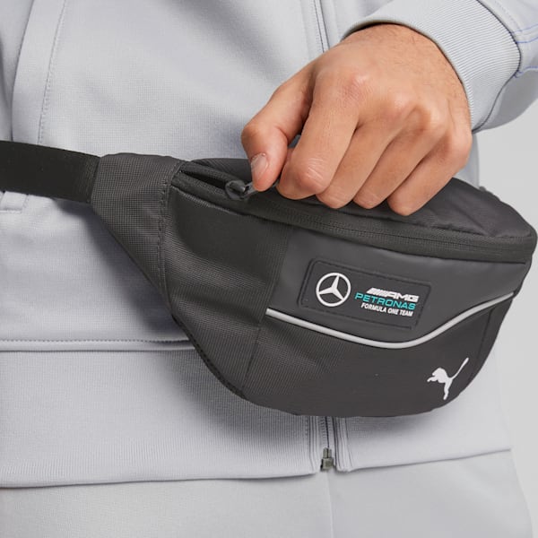 Mercedes-AMG PETRONAS Unisex Waist Bag, PUMA Black, extralarge-IND