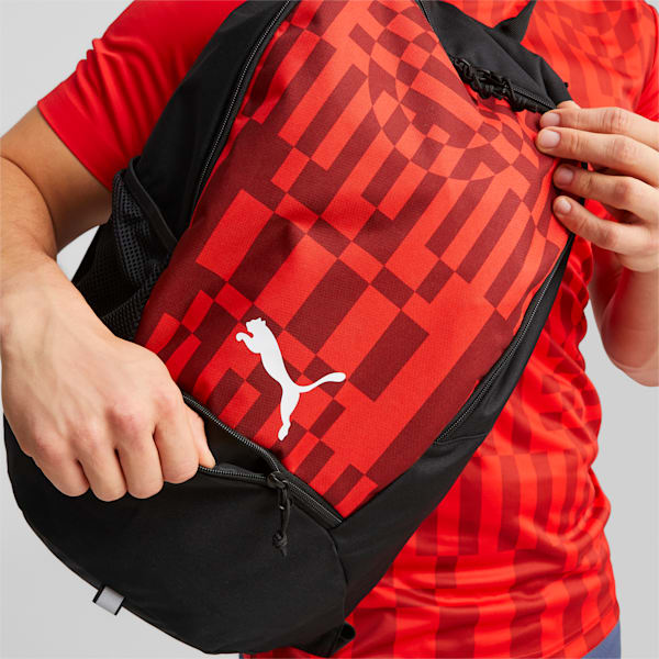 individualRISE Unisex Football Backpack, PUMA Red-PUMA Black, extralarge-IND