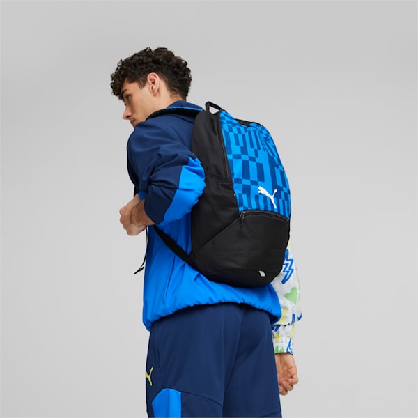 individualRISE Football Backpack, Electric Blue Lemonade-PUMA Black, extralarge-IND
