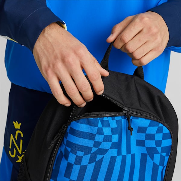 individualRISE Unisex Football Backpack, Electric Blue Lemonade-PUMA Black, extralarge-IND