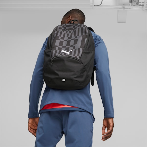 individualRISE Unisex Football Backpack, PUMA Black-Asphalt, extralarge-IND