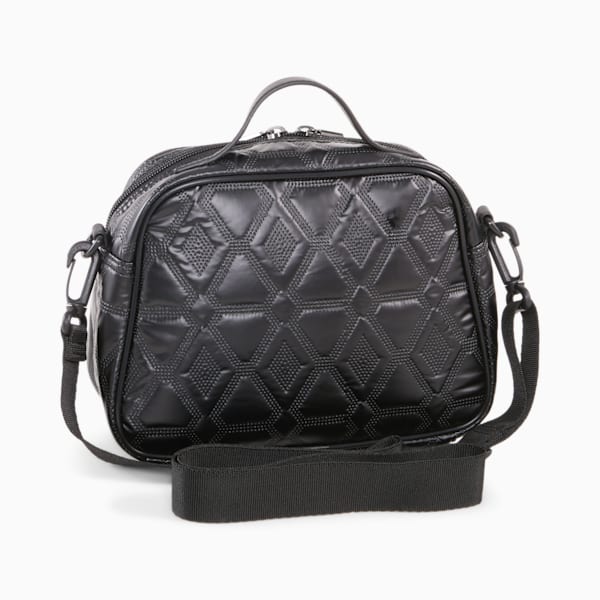 Bolsa cruzada cuadrada Classics Archive para mujer, PUMA Black-Metallic, extralarge