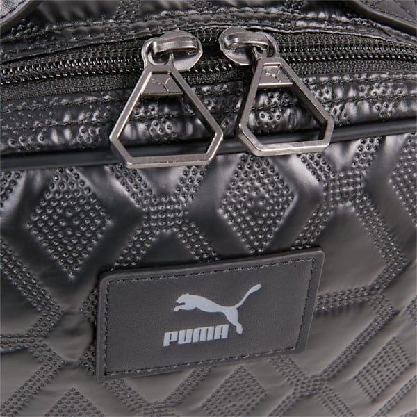 Bolsa cruzada cuadrada Classics Archive para mujer, PUMA Black-Metallic, extralarge