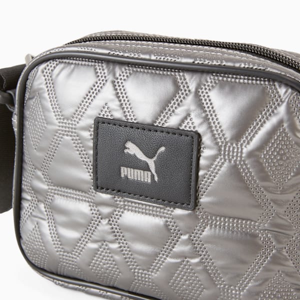 Bolsa cruzada Classics Archive para mujer, Smokey Gray-Metallic, extralarge