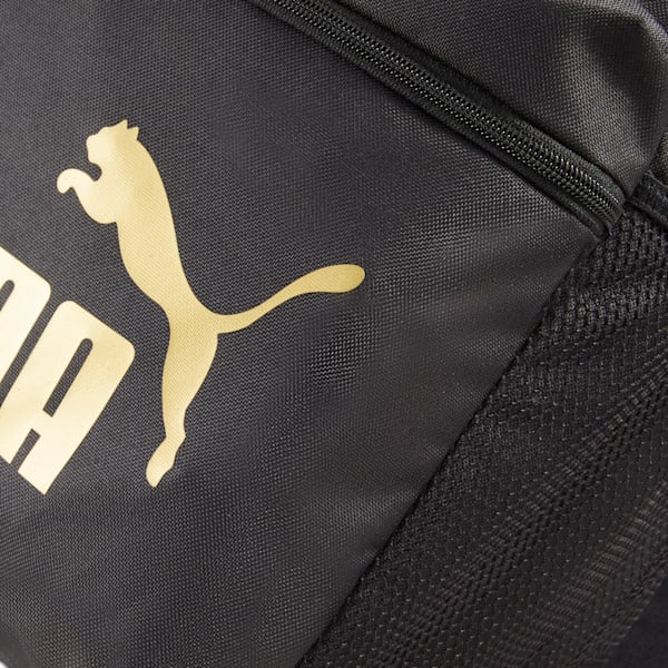 PUMA Phase Unisex Backpack, PUMA Black-Golden Logo, extralarge-IND