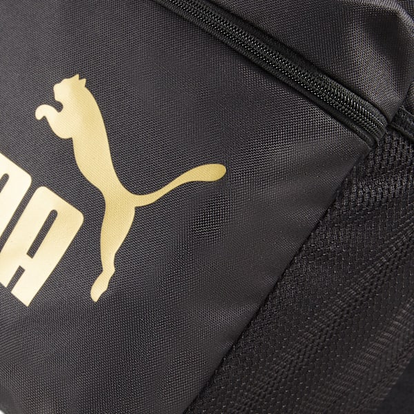 PUMA Phase Backpack, PUMA Black-Golden Logo, extralarge