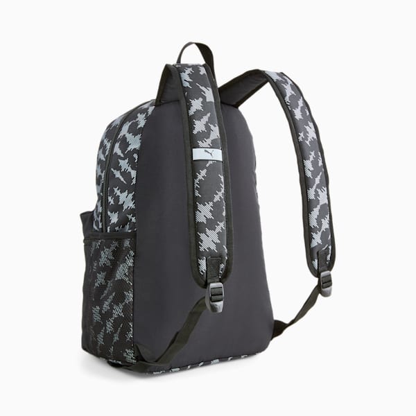 PUMA Phase Printed Backpack, PUMA Black-Letter Camo, extralarge-IND