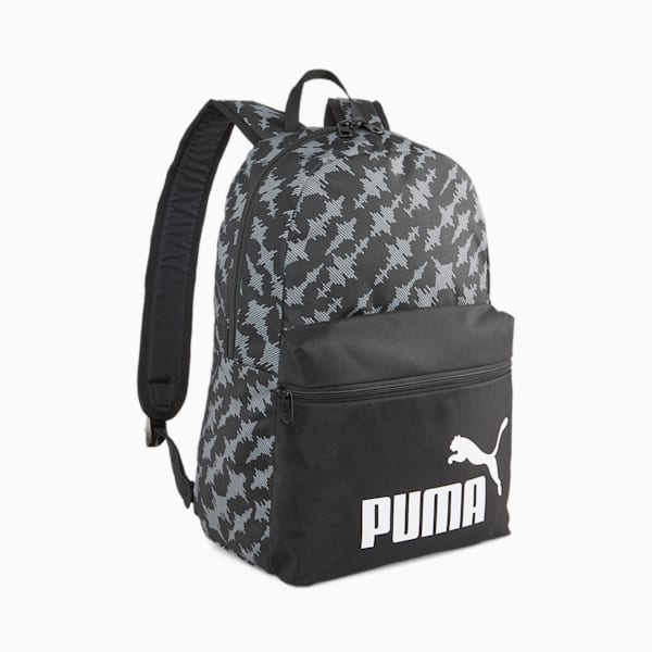 PUMA Phase Printed Backpack, PUMA Black-Letter Camo, extralarge-IND