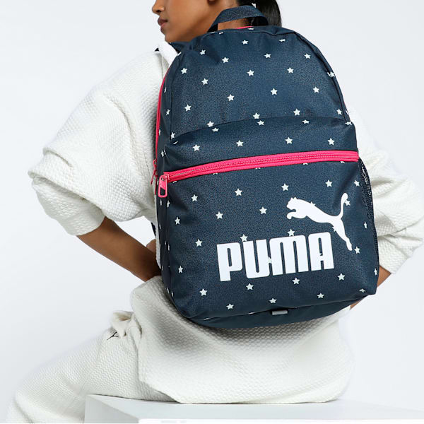 PUMA Phase Printed Backpack, PUMA Black-Star Print AOP, extralarge