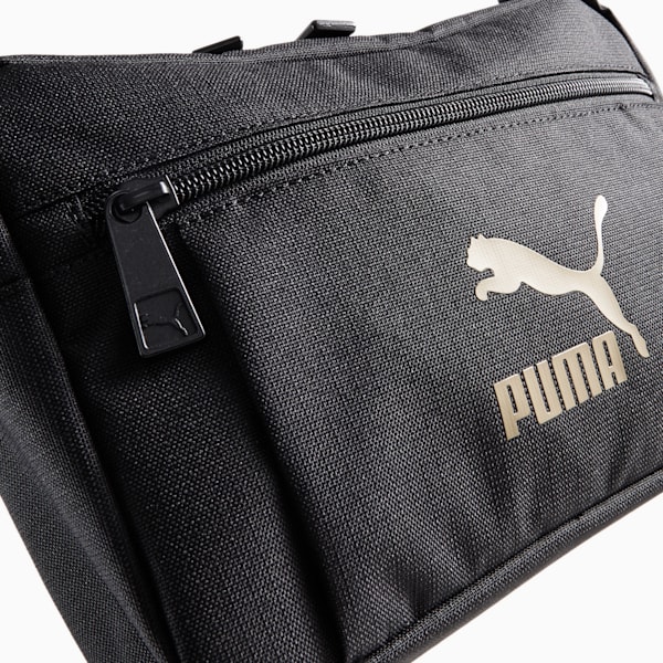 Puma Classics Archive Waist Bag, Black/Golden