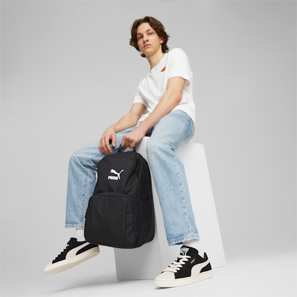 Classics Archive Backpack, PUMA Black-PUMA White, extralarge