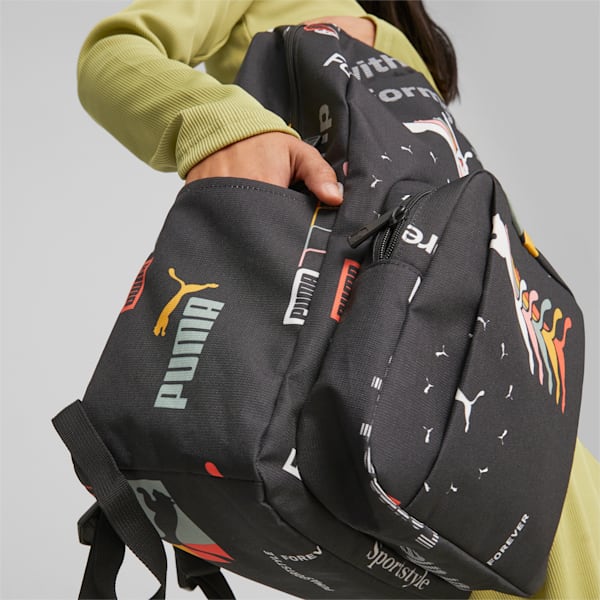 Classics Archive Unisex Backpack, PUMA Black-AOP, extralarge-IND