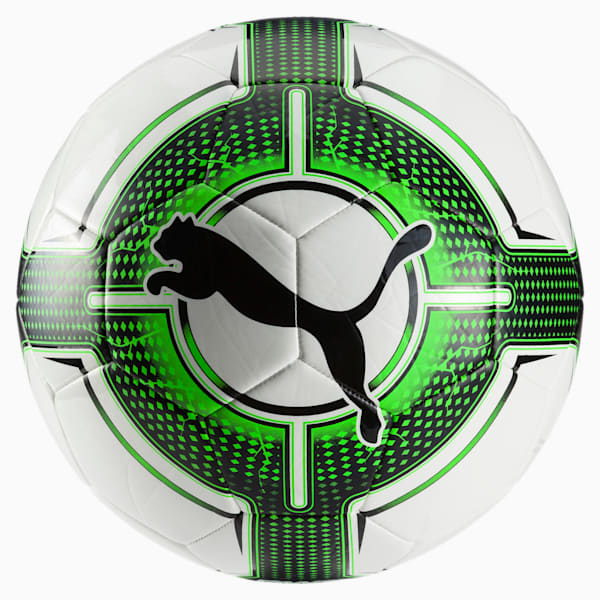 evoPOWER 6.3 Training Soccer Ball, White-Green Gecko-Black, extralarge
