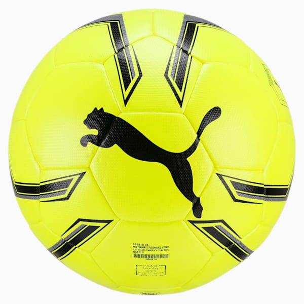 Pro Training 2 HYBRID Soccer Ball, Fluo Yellow-Black-White, extralarge