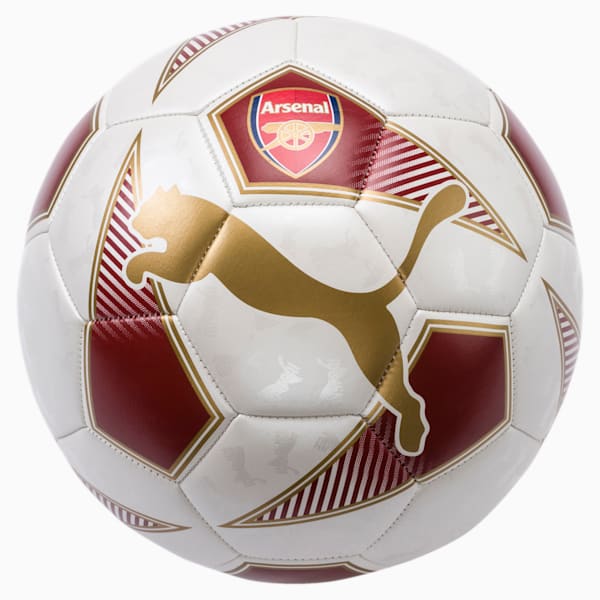 Arsenal Fan Ball, Chili Pepper-Puma White, extralarge