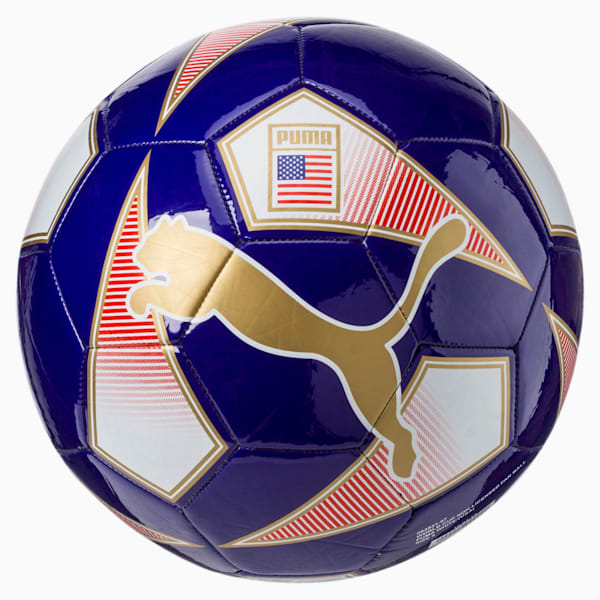World Cup Fan Soccer Ball, Puma White-(USA), extralarge
