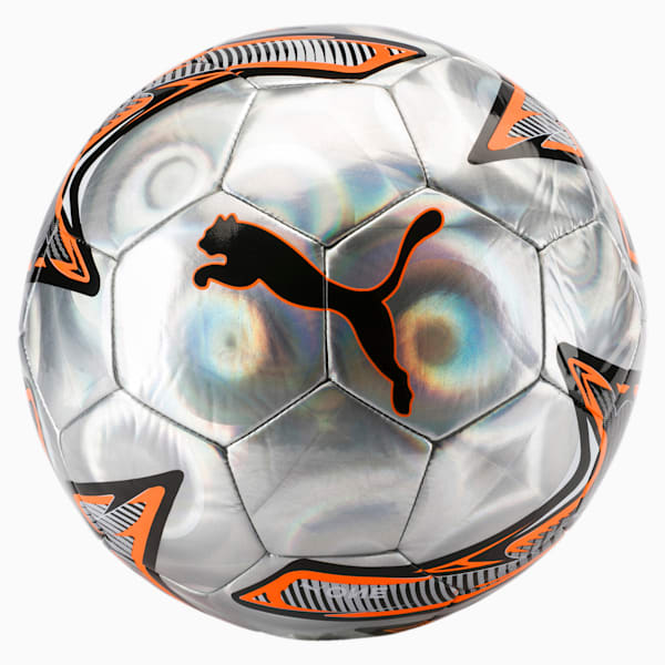 PUMA ONE Laser ball, Silver-Shocking Orange-Black, extralarge-IND