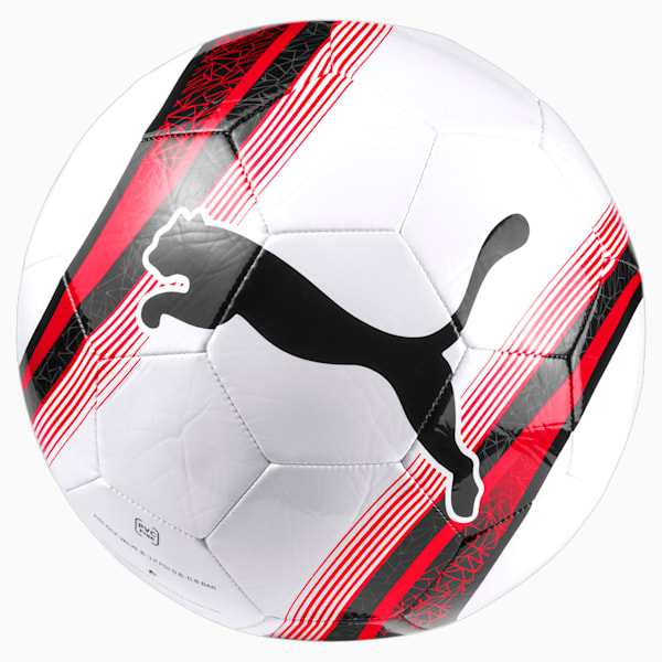 PUMA Big Cat 3 Training Soccer Ball, Puma White-Puma Red-Puma Black, extralarge