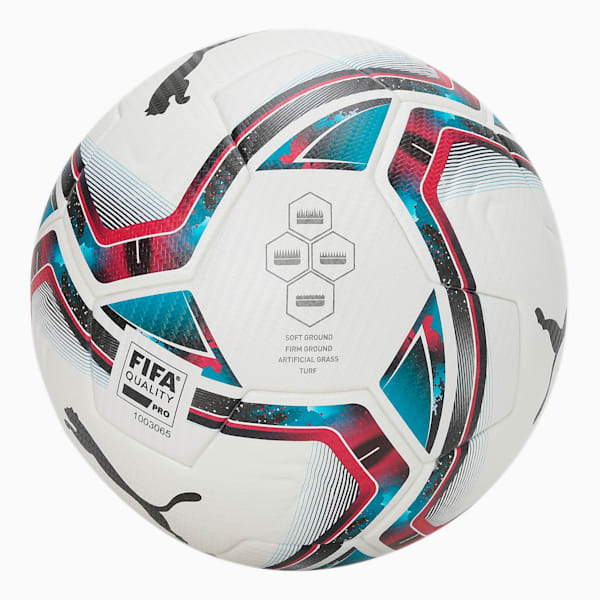 PUMA Final 1 FIFA Pro Ball, Puma White-Rose Red-Ocean Depths-Puma Black-Omphalodes, extralarge-IND