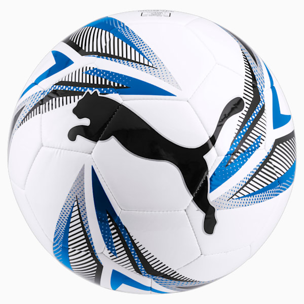Balón de fútbol ftblPLAY Big Cat, Puma White-Puma Black-Electric Blue Lemonade-Puma Silver, extralarge