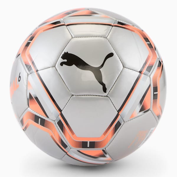 FINAL 6 Soccer Ball, Puma Silver-Neon Citrus, extralarge
