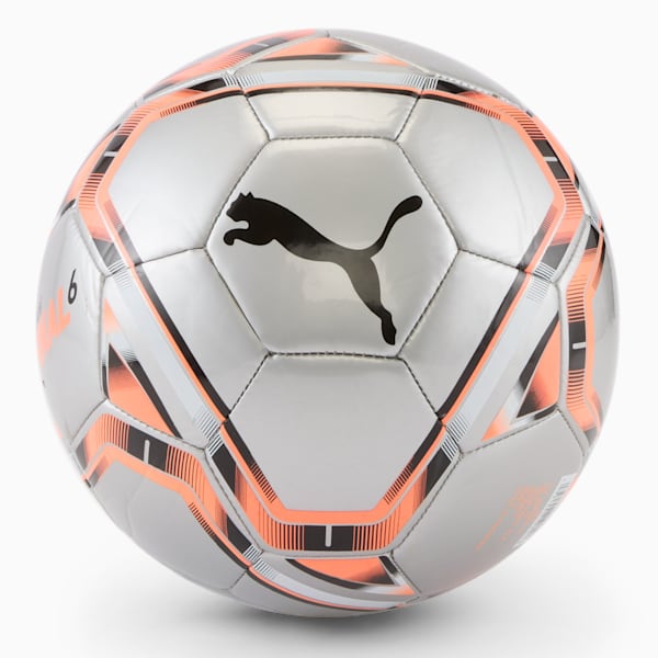FINAL 6 Soccer Ball, Puma Silver-Neon Citrus, extralarge