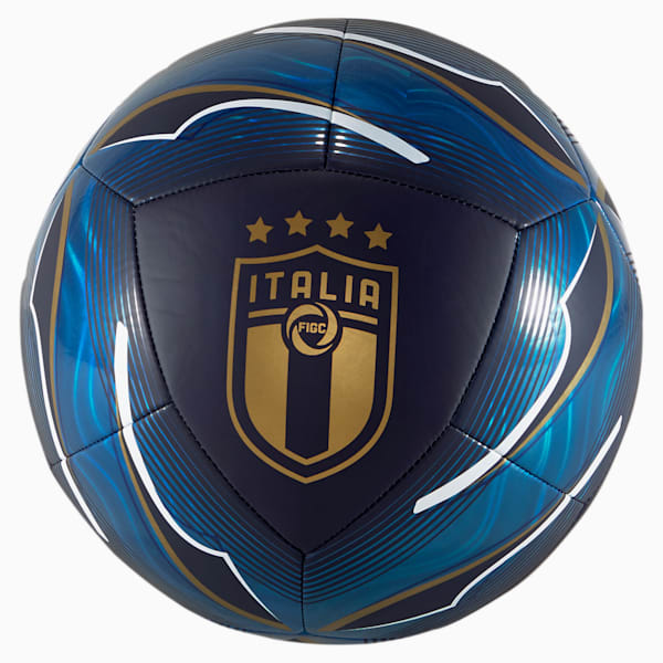 FIGC Icon Ball, Peacoat-Team Power Blue-Puma White-Puma Team Gold, extralarge