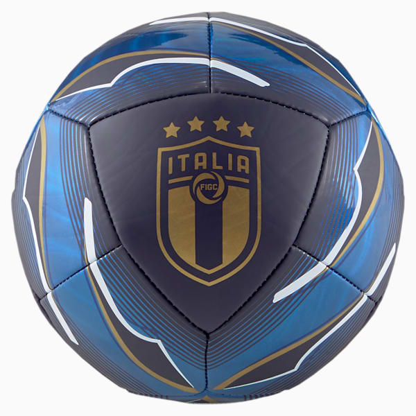 FIGC Icon Mini Ball, Peacoat-Team Power Blue-Puma White-Puma Team Gold, extralarge