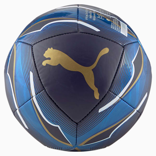 FIGC Icon Mini Ball, Peacoat-Team Power Blue-Puma White-Puma Team Gold, extralarge