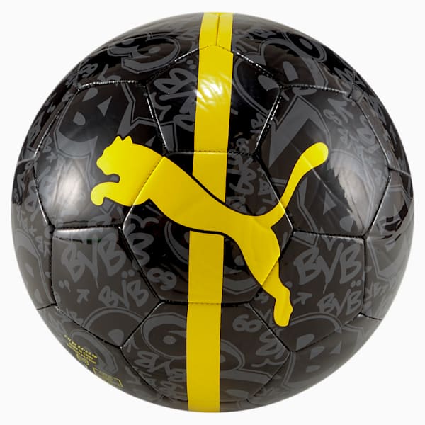 BVB ftblCore Fan Ball, Puma Black-Cyber Yellow, extralarge