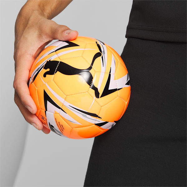 KA Big Cat Mini Soccer Ball, Neon Citrus-Puma Black, extralarge