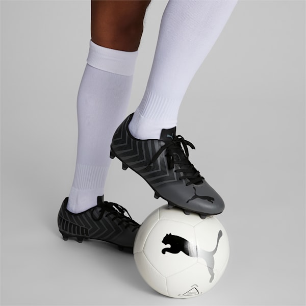 Balón de fútbol Icon, Puma White-Puma Black-Metallic Silver, extralarge