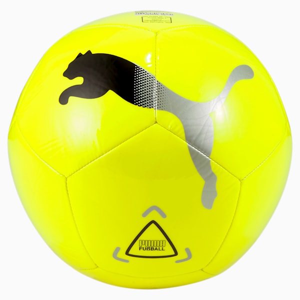 Icon Ball, Fluo Yellow-Puma Black-Metallic Silver, extralarge